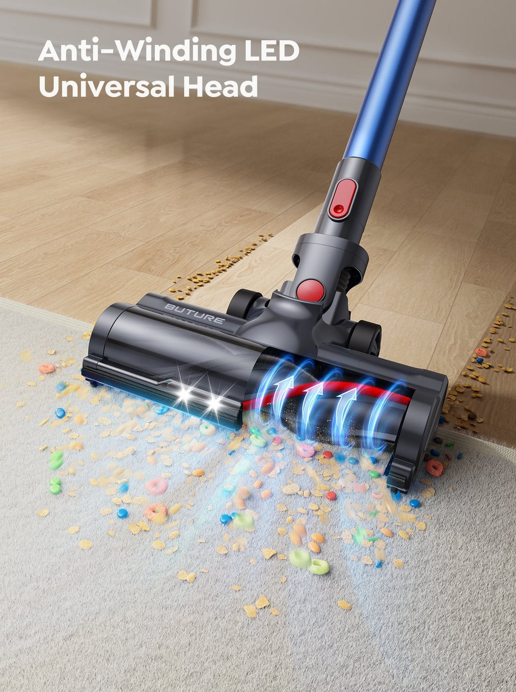 Buture JR700 Blue Cordless Vacuum