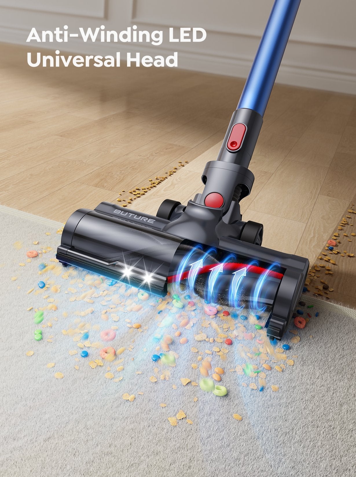 Buture JR700 Blue Cordless Vacuum