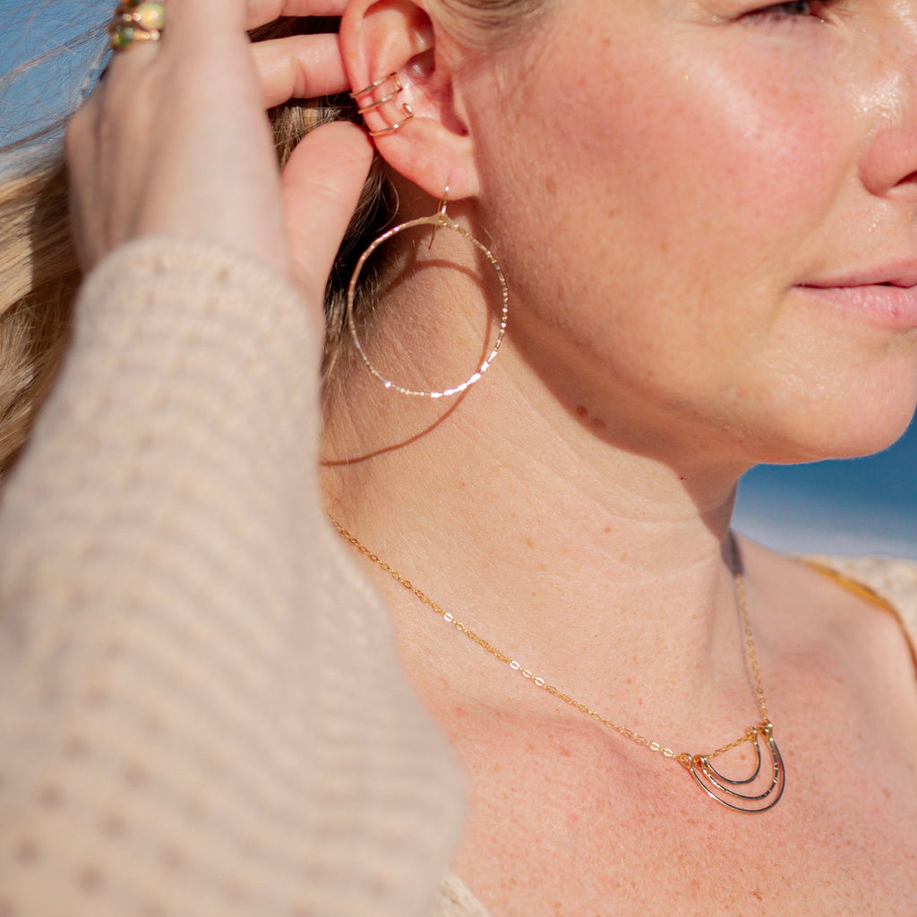 Organic Hoop Earrings