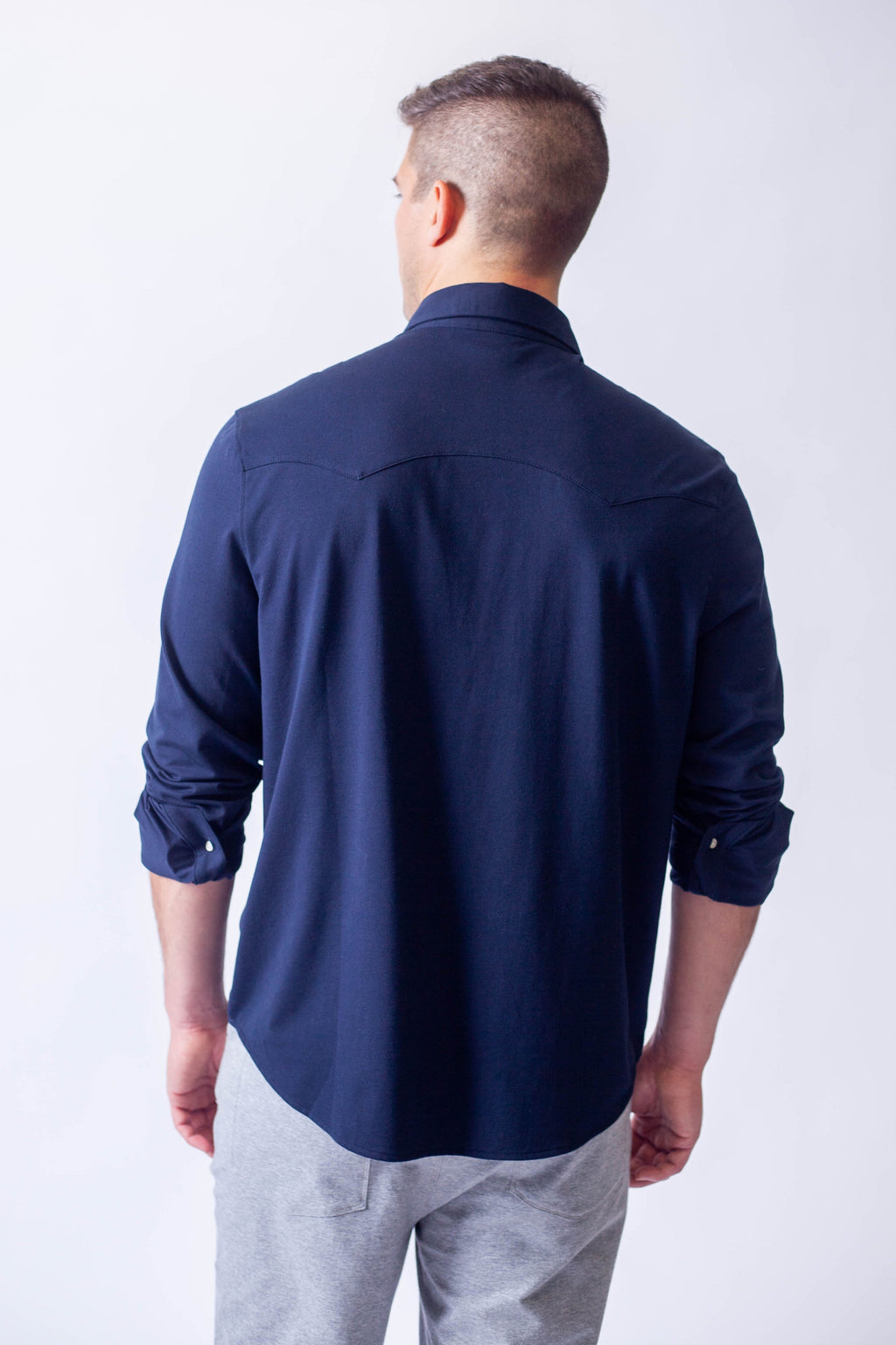 Buki Cinqo Western Tech Shirt - Navy