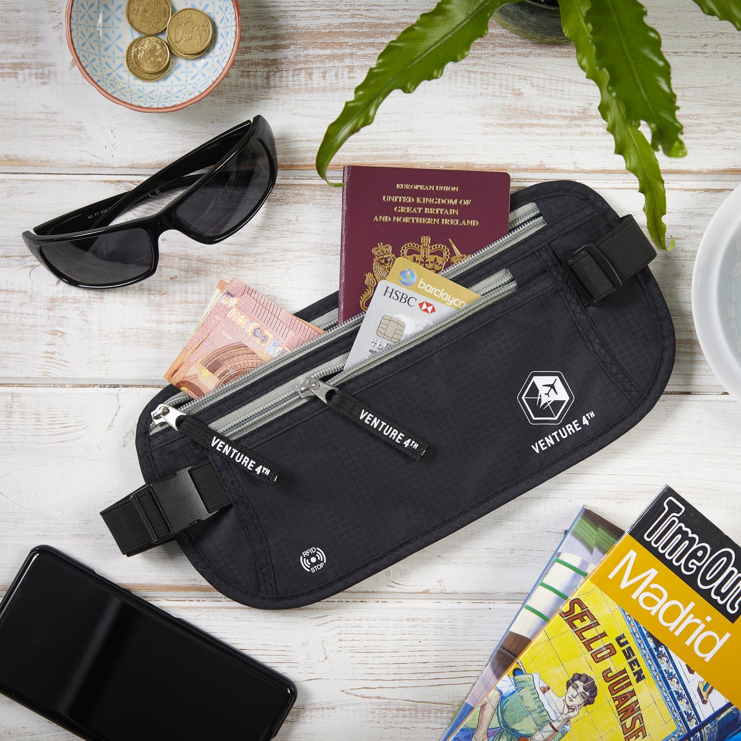 RFID Safe Money Belt