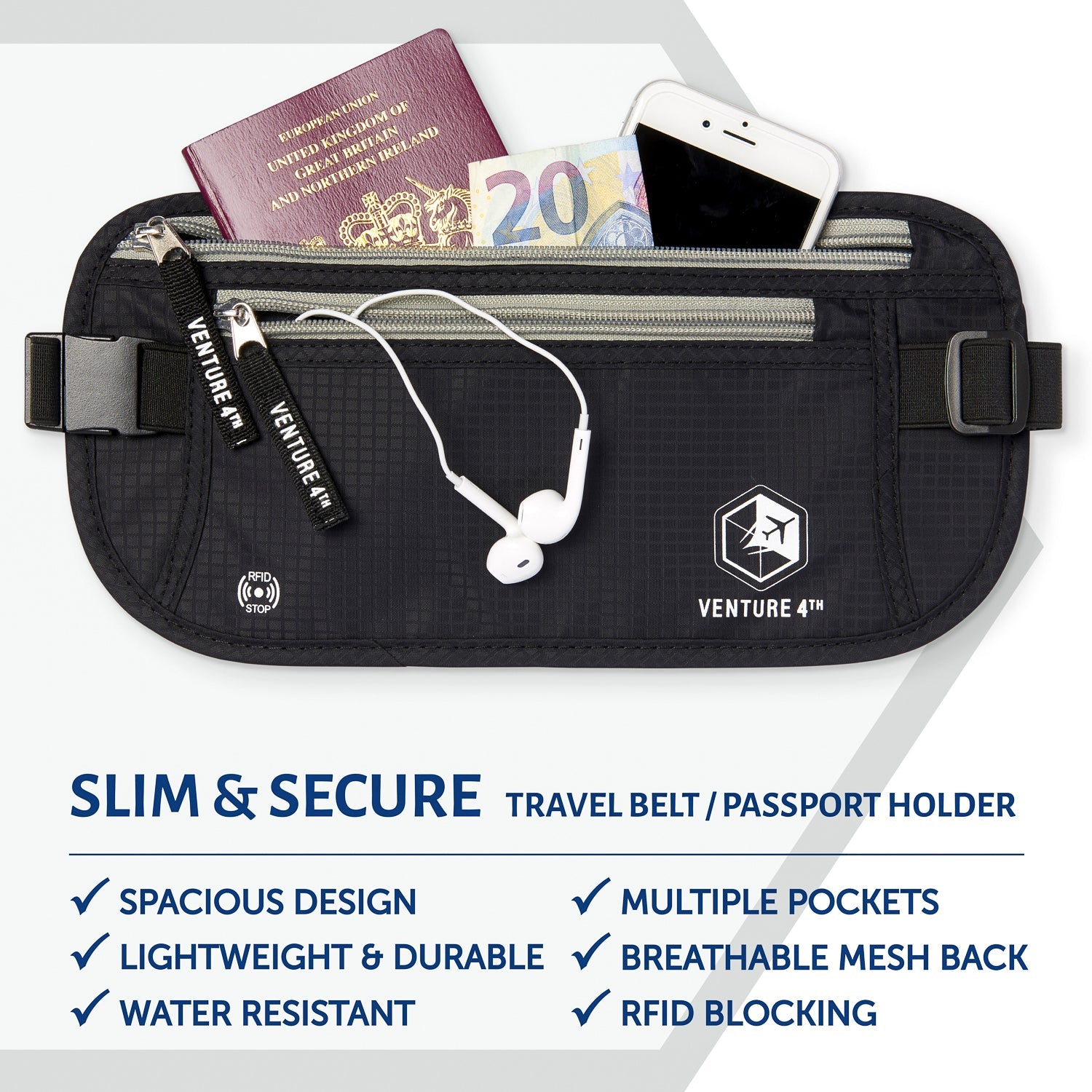 RFID Safe Money Belt
