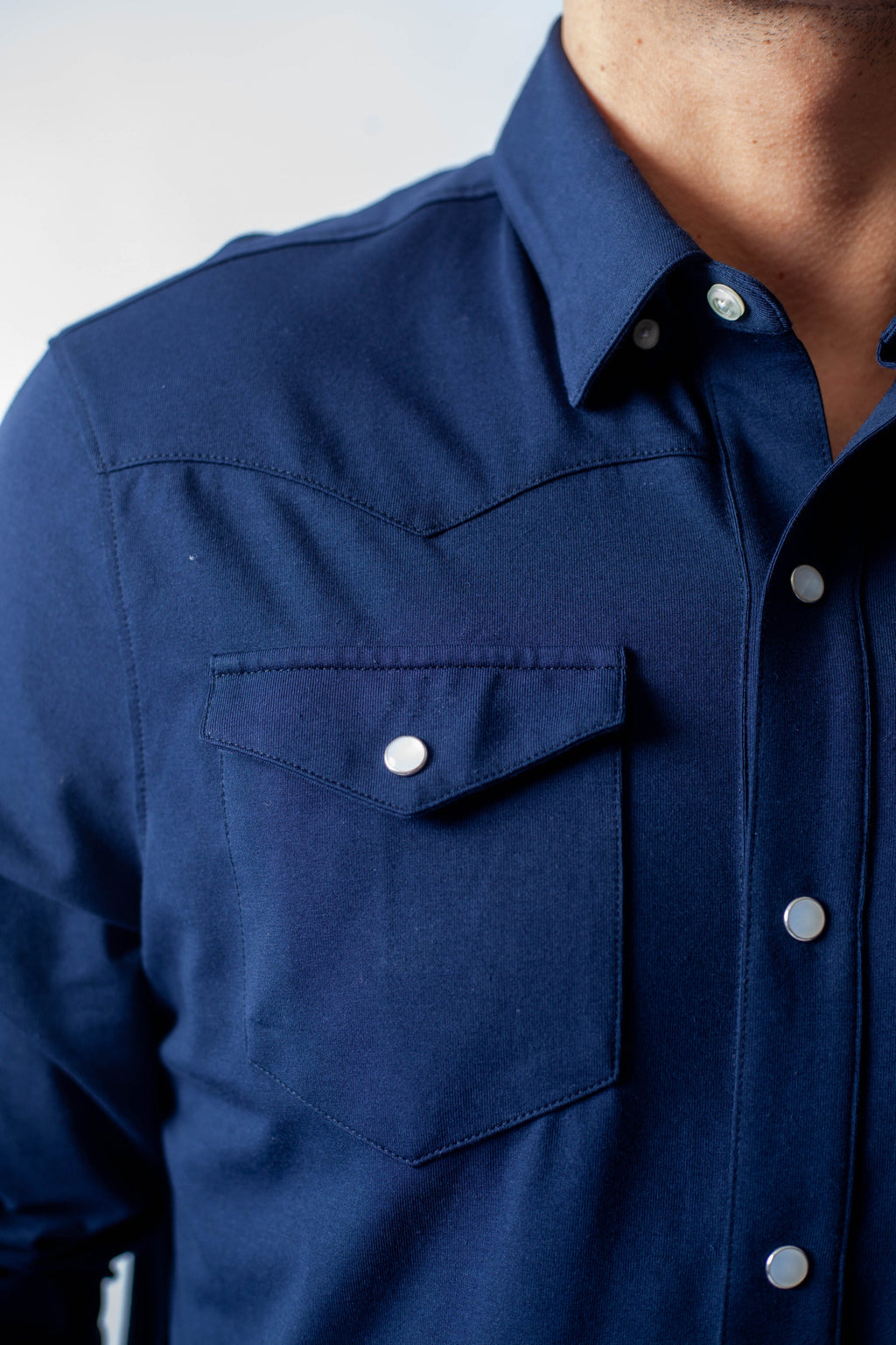 Buki Cinqo Western Tech Shirt - Navy